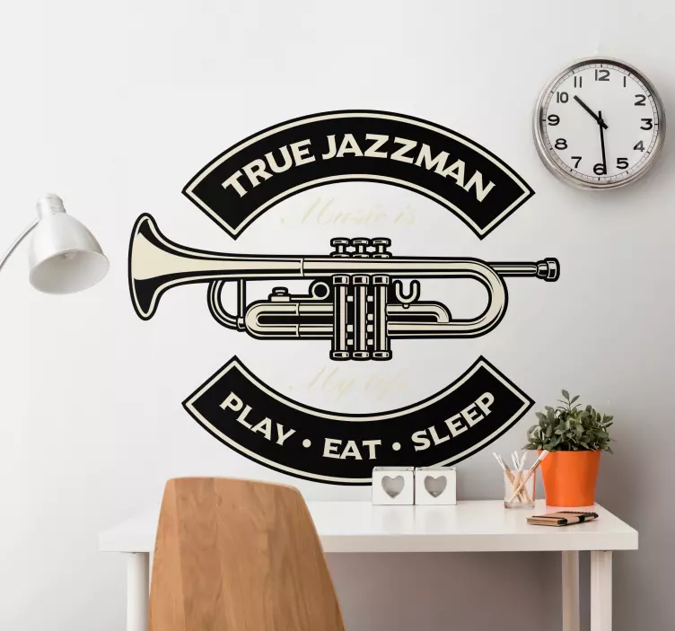 Trumpet emblem nalepka z živalmi - TenStickers