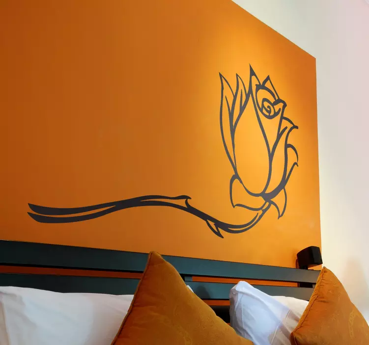 Enobarvna nalepka vrtnic - TenStickers