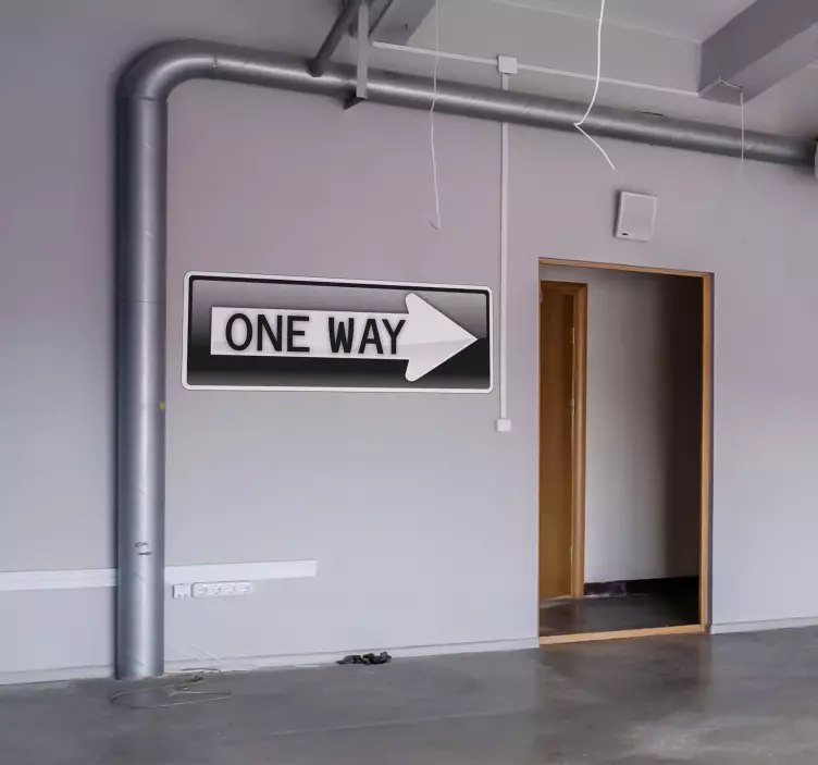 Enosmerna dekorativna nalepka - TenStickers