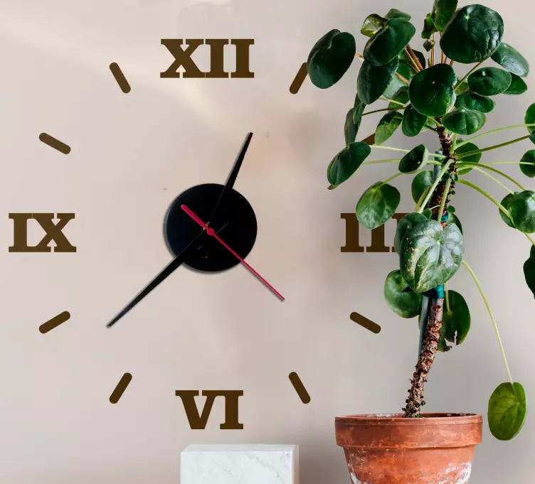 Enostavno in preprosto z nalepko z rimsko številko - TenStickers