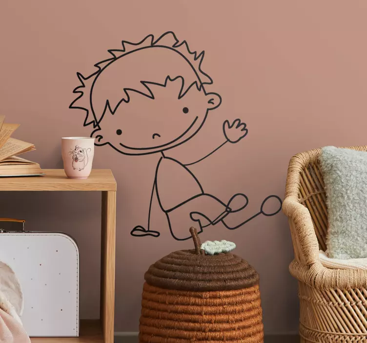 Fant je sedel na tleh - TenStickers