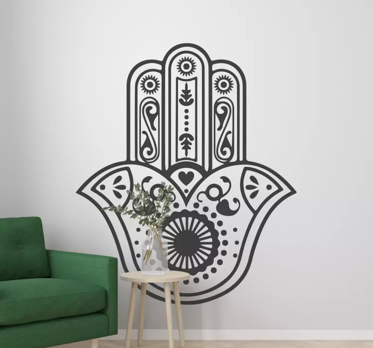 Arabska nalepka fatma hand design - TenStickers