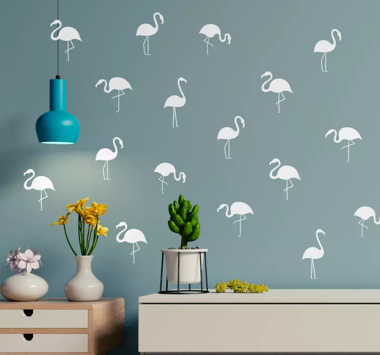 Flamingo silhouette designs nalepka živali - TenStickers