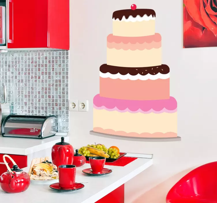 Fondant torta nalepka - TenStickers