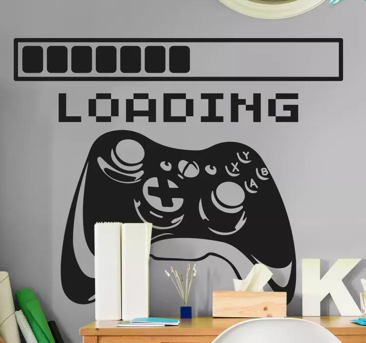Game controller loading nalepka za video igre - TenStickers