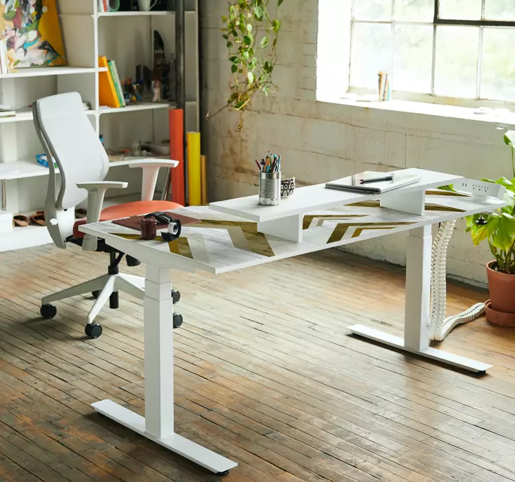 Geometrijski chevron za pisarno - TenStickers