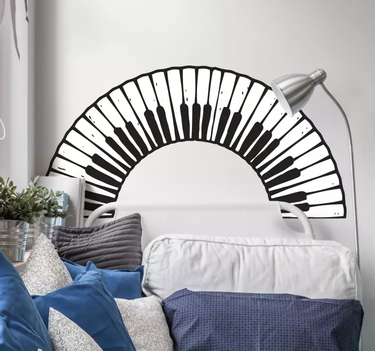 Glasbene nalepke na klavirski tipkovnici - TenStickers