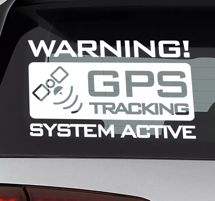 Nalepka za avtomobilski znak za sledenje gps - TenStickers