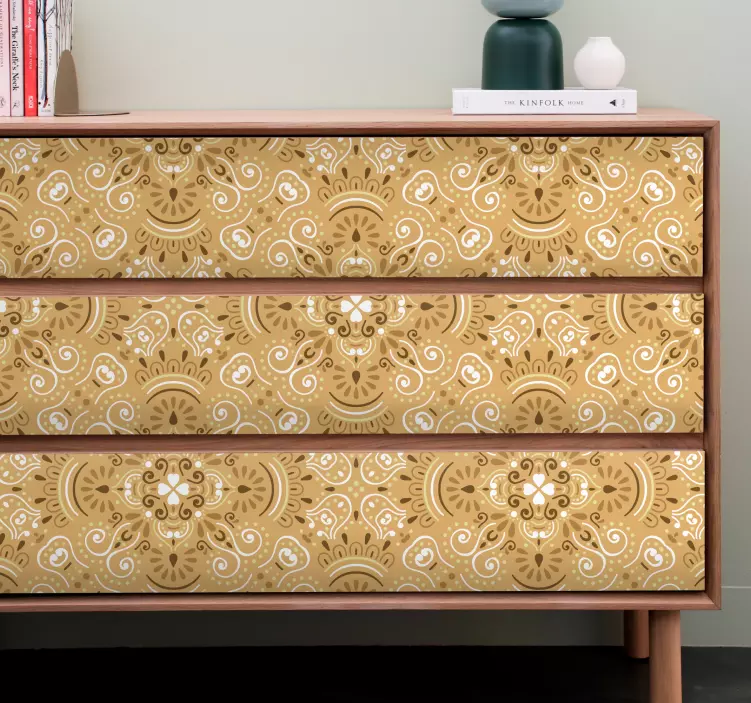 Graciozen botanični motiv Nalepka za pohištvo - TenStickers