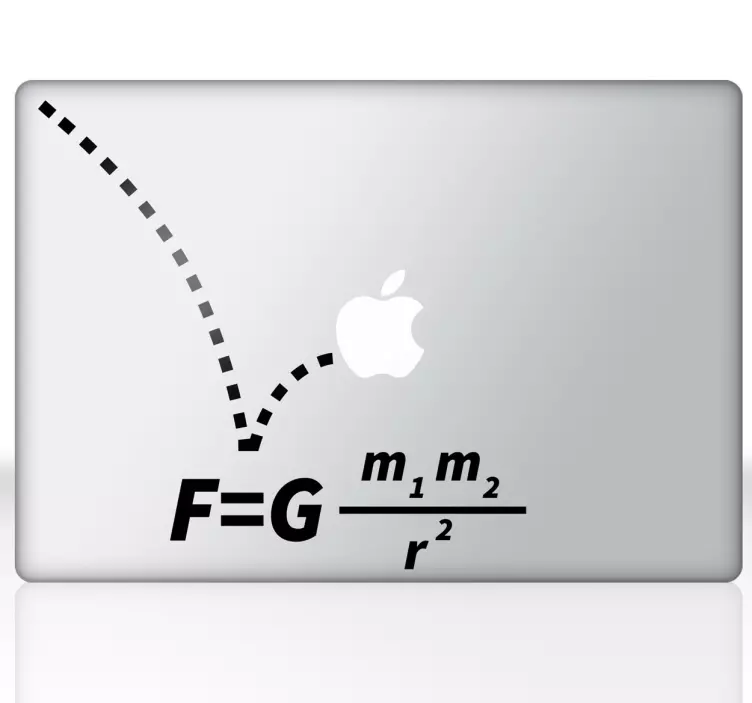 Gravitacijska enačba macbook nalepka - TenStickers