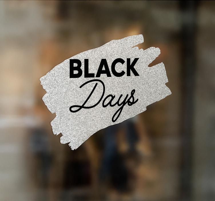 Grey "black days" nalepka za živali - TenStickers