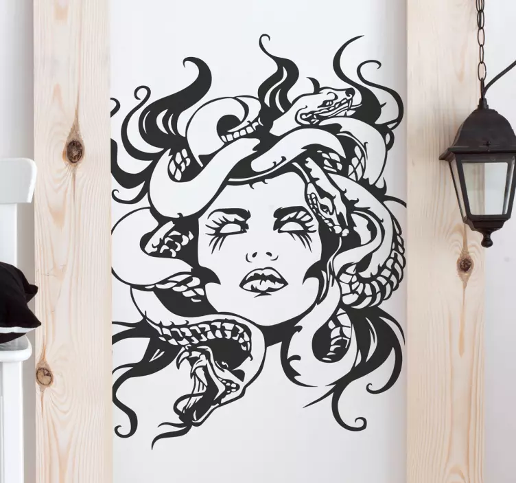 Nalepka stene grške mitologije gorgone - TenStickers