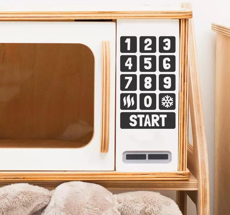 Gumbi za igračo mikrovalovno pečicoGumbi za igračo mikrovalovno p - TenStickers