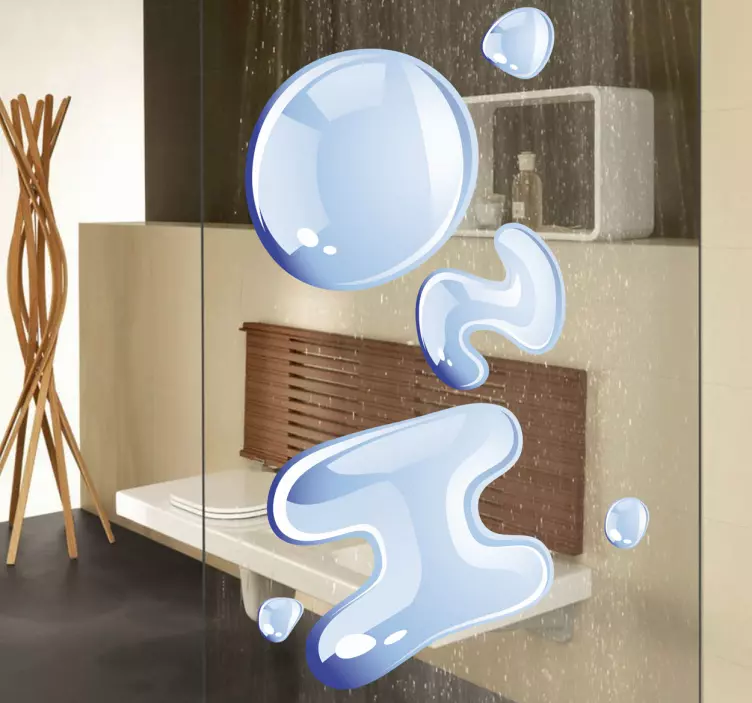 H2o dekorativna nalepka z besedilom - TenStickers