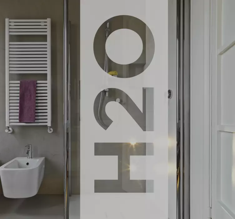 H2o dekorativni tuš nalepka - TenStickers