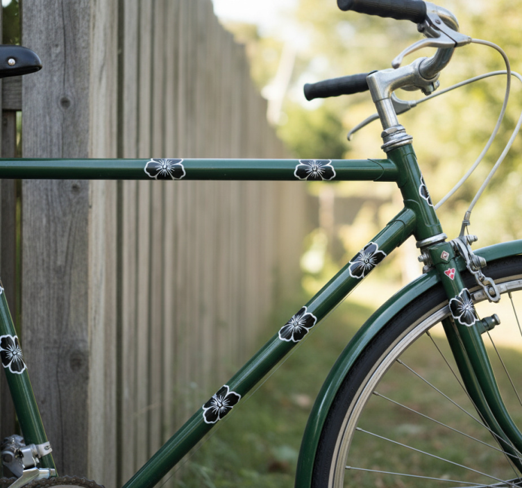 Hibiscus flowers pack nalepka za kolo - TenStickers