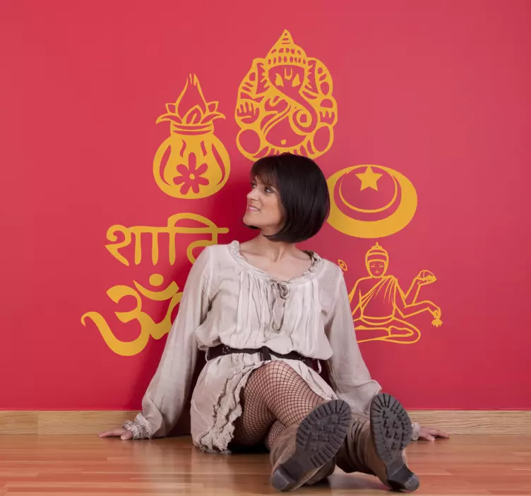 Hindujski simboli nalepke - TenStickers