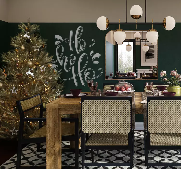 Hohoho božična nalepka božiček - TenStickers