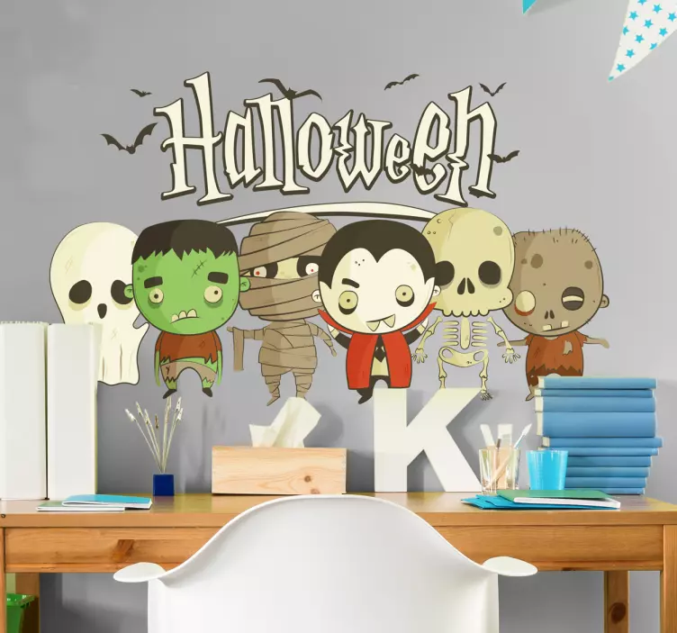 Nalepka za grozljivke otroci halloween - TenStickers
