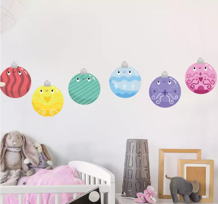 Igriv komplet okraskov nalepka dogodka - TenStickers