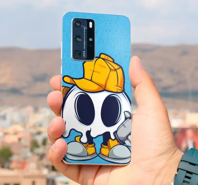 Figura duha s klobukom Huawei nalepka - TenStickers