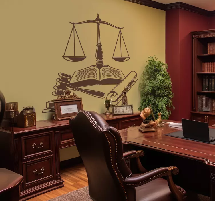 Ikone pravičnostiIkone pravičnosti nalepka pravni - TenStickers