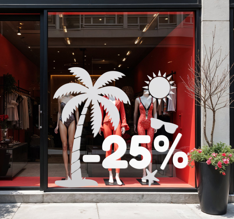 Ikone za poletje s popustom nalepka za razprodajo - TenStickers