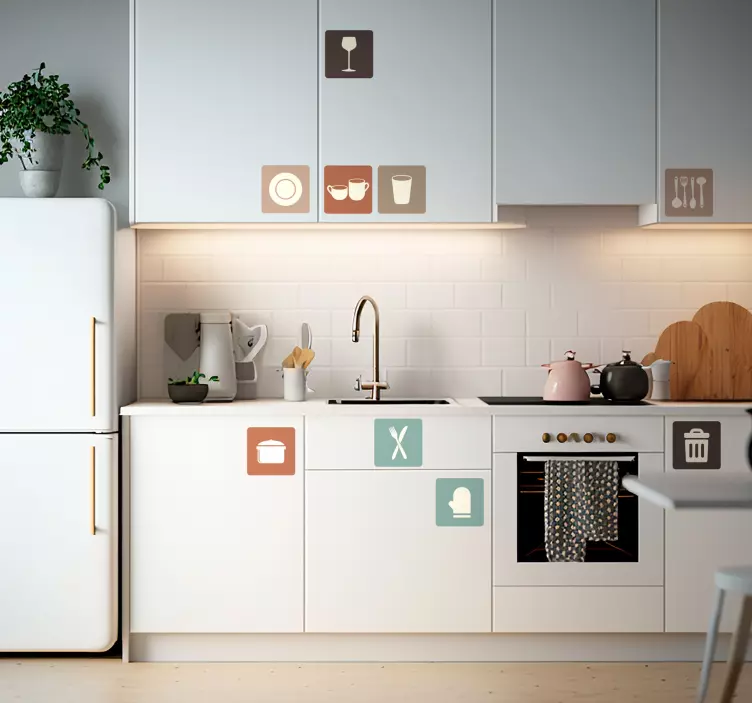 Ikoni omar za kuhinjo nalepka jedilnega pribora - TenStickers