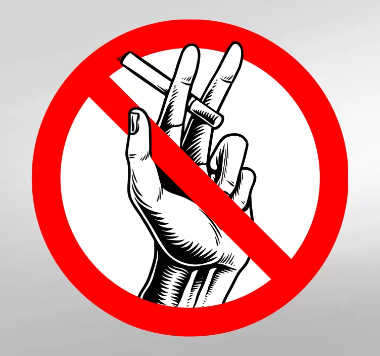 Ilustracija nalepka ikone cigaret - TenStickers