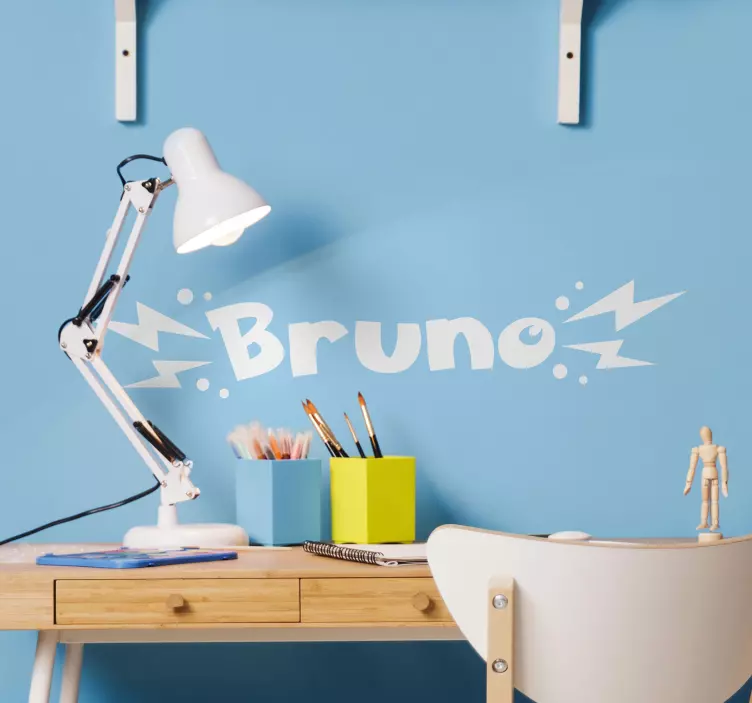 Ime električnega tipa nalepke risanih junakov - TenStickers