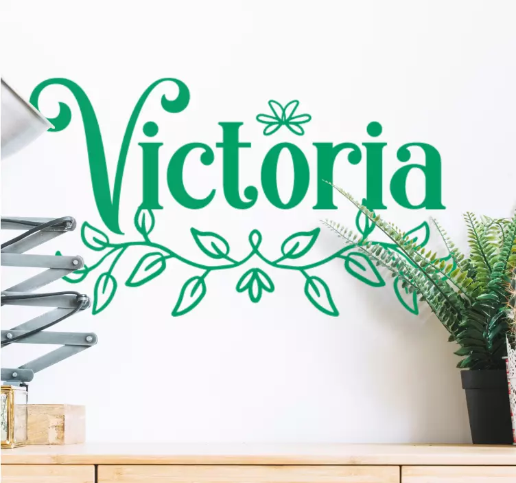 Ime s prilagojeno nalepko listov - TenStickers