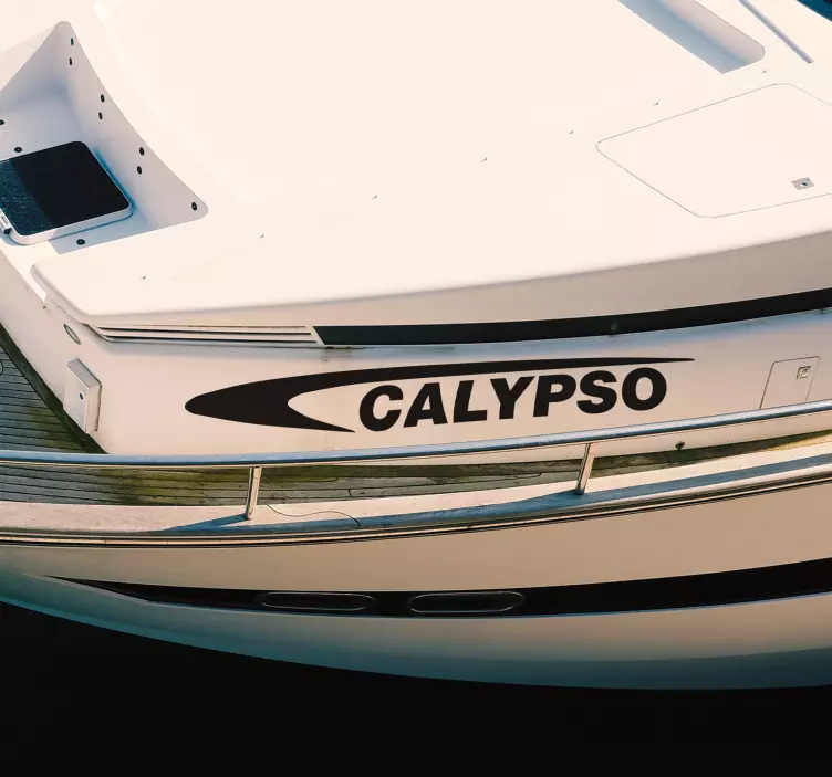 Ime športnega čolna je Jadrnica. Navtična nalepka - TenStickers