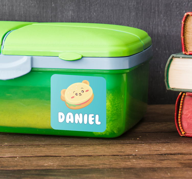 Imenska oznaka tupper Prilagodljiva nalepka - TenStickers