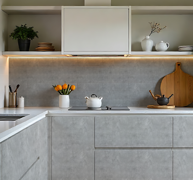 Imitacija kamnitega učinka nalepka za kuhinjo - TenStickers