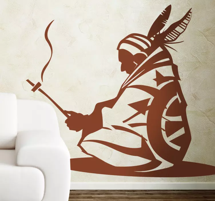 Indijska glavna enobarvna nalepka - TenStickers