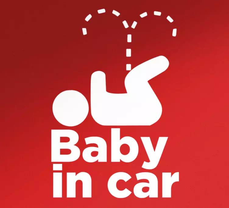 Infant vehicle safety nalepka za otroka v avtu - TenStickers