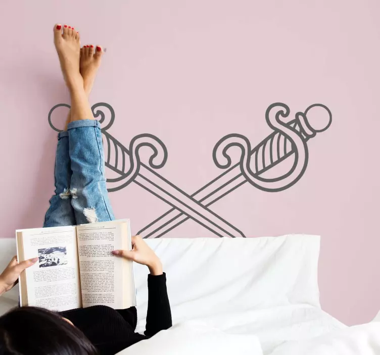 Intersecting blades arrangement nalepka živali - TenStickers