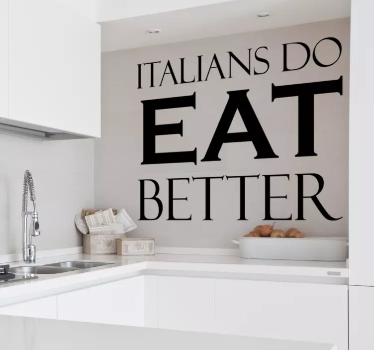 italians do eat better nalepka živali - TenStickers