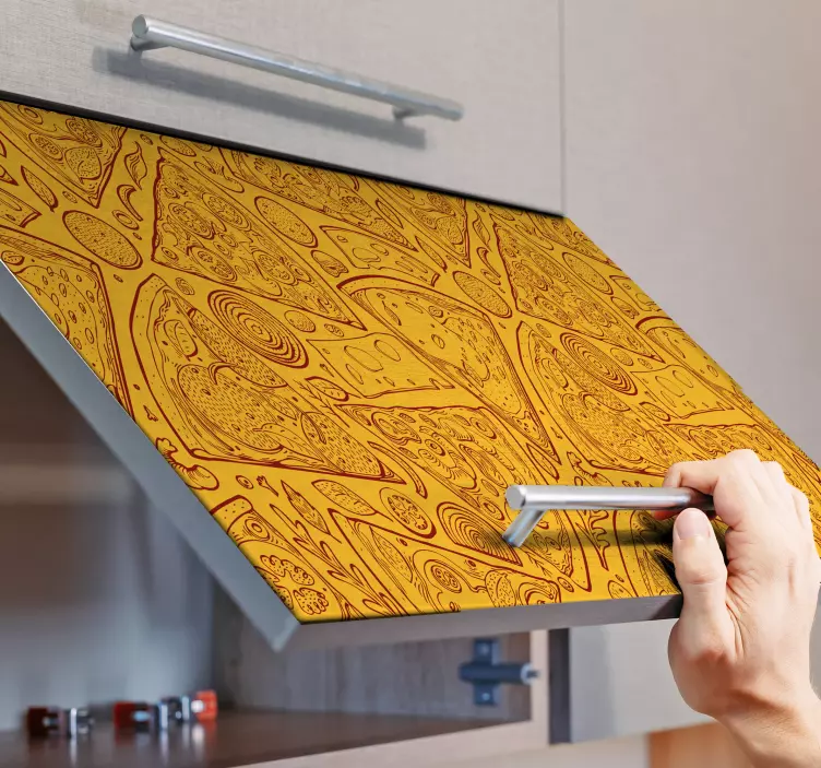 Nalepka za pohištvo italijanskih risb hrane - TenStickers