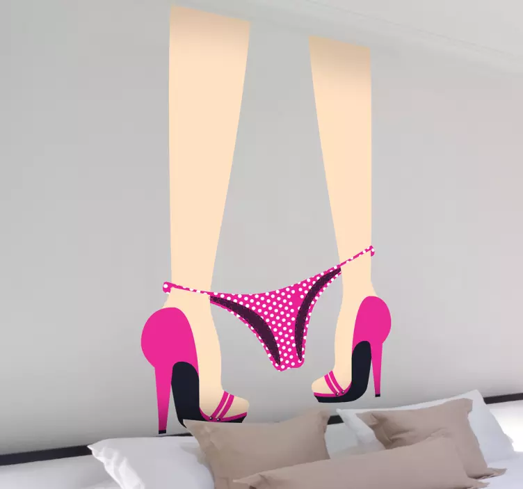 Izguba spodnjega perila erotična nalepka - TenStickers