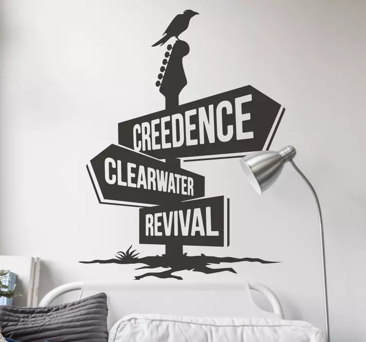 Jambor kitara z rock nalepko rock skupine - TenStickers