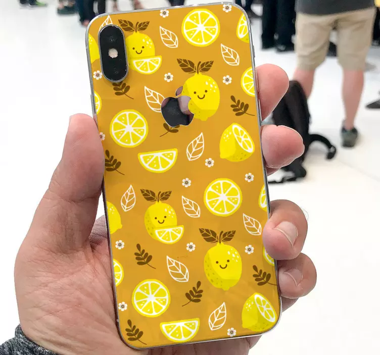 Joyful lemon motif nalepka živali - TenStickers