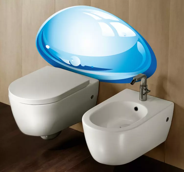 Kapljica vode dekorativna nalepka - TenStickers