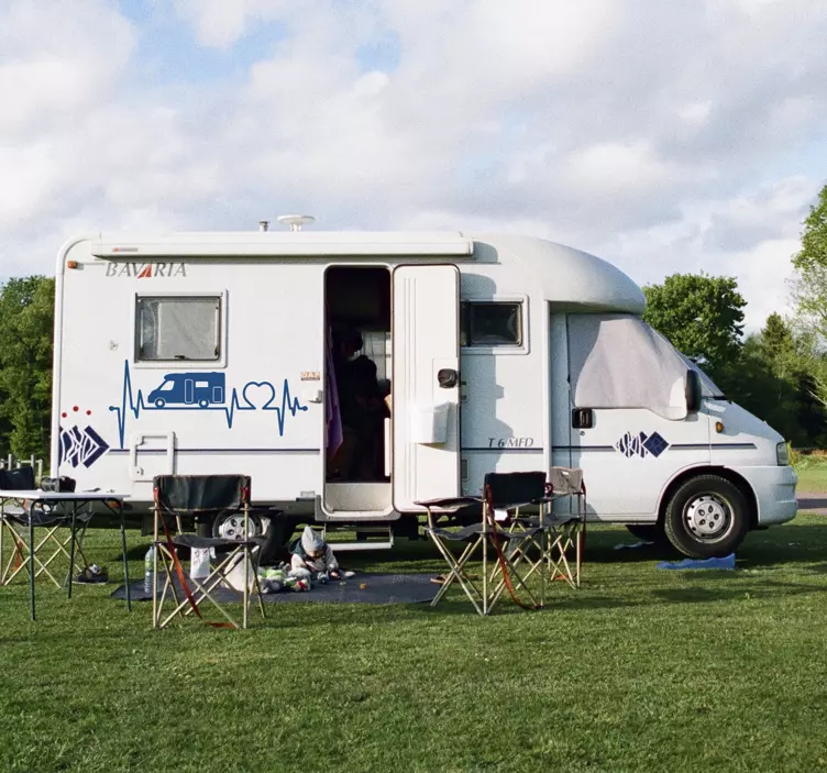 Nalepka za kardiogram za avtodome - TenStickers