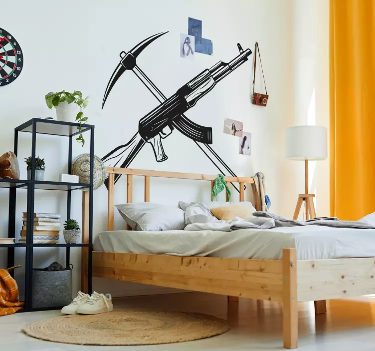 Kladivo in podkapacitetna puška Kladivo in podkapacitetna pištola - TenStickers