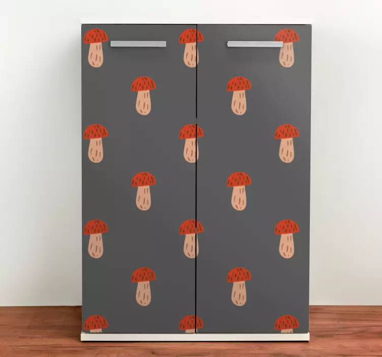 Goba sivo tapeta nalepka pohištvo - TenStickers