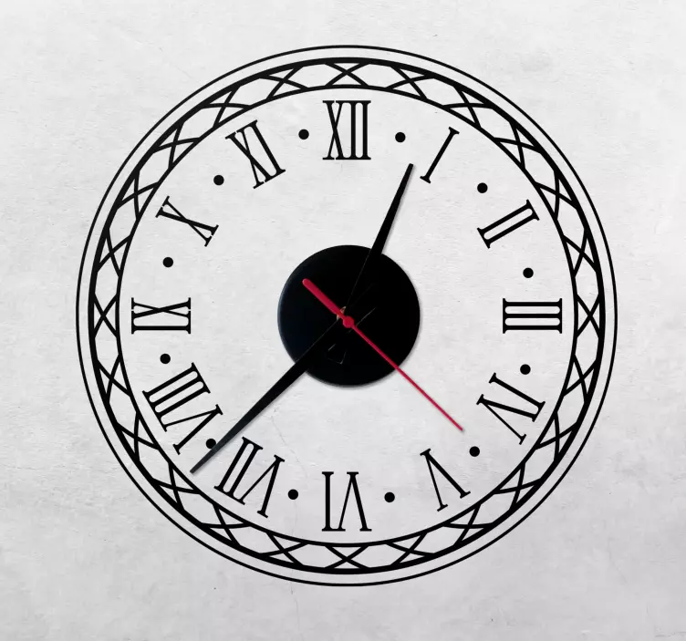 Klasični rimski dizajn ura z nalepkami - TenStickers