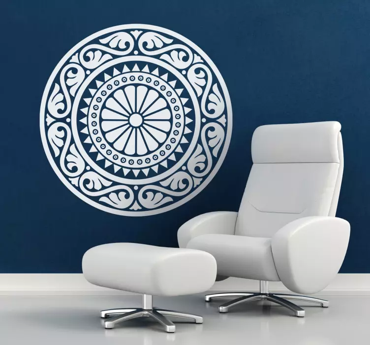 Klasična rosette mandala stenska nalepka - TenStickers