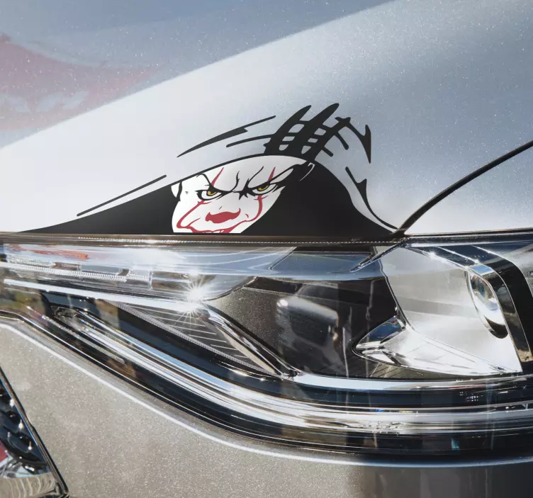 Klovn gleda avtomobilsko nalepko - TenStickers