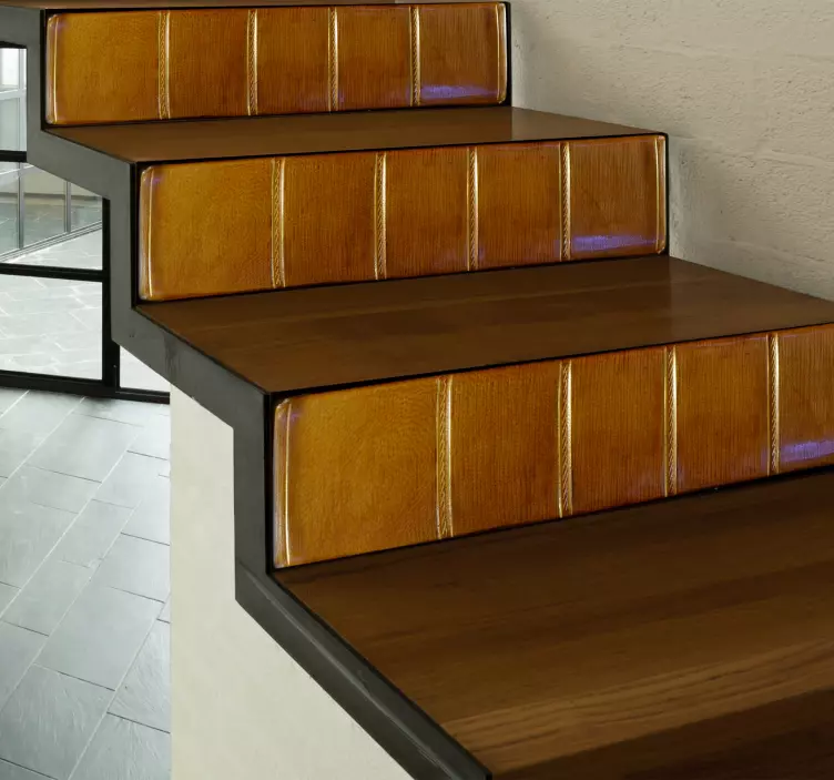 Knjig stopnice stenska stenska nalepka - TenStickers